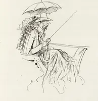Picture 168 of 461 from La vie hors de chez soi (comédie de notre temps) l'hiver, le printemps, l'été, l'automne; études au crayon et à la plume (1876), leaf 244