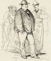 An illustration from La vie hors de chez soi (comédie de notre temps) l'hiver, le printemps, l'été, l'automne; études au crayon et à la plume (1876)