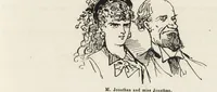 An illustration from La vie hors de chez soi (comédie de notre temps) l'hiver, le printemps, l'été, l'automne; études au crayon et à la plume (1876)