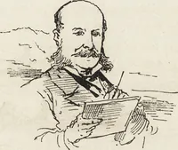 An illustration from La vie hors de chez soi (comédie de notre temps) l'hiver, le printemps, l'été, l'automne; études au crayon et à la plume (1876)