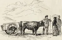 An illustration from La vie hors de chez soi (comédie de notre temps) l'hiver, le printemps, l'été, l'automne; études au crayon et à la plume (1876)