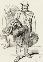 An illustration from La vie hors de chez soi (comédie de notre temps) l'hiver, le printemps, l'été, l'automne; études au crayon et à la plume (1876)