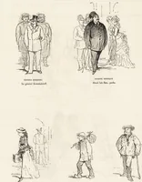 An illustration from La vie hors de chez soi (comédie de notre temps) l'hiver, le printemps, l'été, l'automne; études au crayon et à la plume (1876)