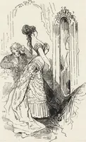 An illustration from La vie hors de chez soi (comédie de notre temps) l'hiver, le printemps, l'été, l'automne; études au crayon et à la plume (1876)