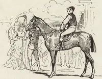 Picture 243 of 461 from La vie hors de chez soi (comédie de notre temps) l'hiver, le printemps, l'été, l'automne; études au crayon et à la plume (1876), leaf 372