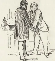 An illustration from La vie hors de chez soi (comédie de notre temps) l'hiver, le printemps, l'été, l'automne; études au crayon et à la plume (1876)