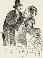 An illustration from La vie hors de chez soi (comédie de notre temps) l'hiver, le printemps, l'été, l'automne; études au crayon et à la plume (1876)