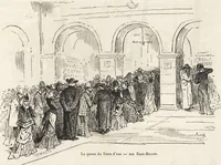Picture 269 of 461 from La vie hors de chez soi (comédie de notre temps) l'hiver, le printemps, l'été, l'automne; études au crayon et à la plume (1876), leaf 425