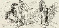 An illustration from La vie hors de chez soi (comédie de notre temps) l'hiver, le printemps, l'été, l'automne; études au crayon et à la plume (1876)