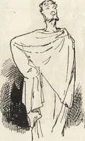 An illustration from La vie hors de chez soi (comédie de notre temps) l'hiver, le printemps, l'été, l'automne; études au crayon et à la plume (1876)