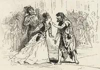 An illustration from La vie hors de chez soi (comédie de notre temps) l'hiver, le printemps, l'été, l'automne; études au crayon et à la plume (1876)
