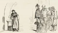 An illustration from La vie hors de chez soi (comédie de notre temps) l'hiver, le printemps, l'été, l'automne; études au crayon et à la plume (1876)