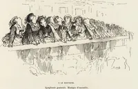 Picture 337 of 461 from La vie hors de chez soi (comédie de notre temps) l'hiver, le printemps, l'été, l'automne; études au crayon et à la plume (1876), leaf 514