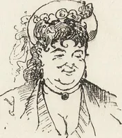 An illustration from La vie hors de chez soi (comédie de notre temps) l'hiver, le printemps, l'été, l'automne; études au crayon et à la plume (1876)