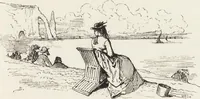 Picture 351 of 461 from La vie hors de chez soi (comédie de notre temps) l'hiver, le printemps, l'été, l'automne; études au crayon et à la plume (1876), leaf 536