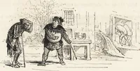 An illustration from La vie hors de chez soi (comédie de notre temps) l'hiver, le printemps, l'été, l'automne; études au crayon et à la plume (1876)