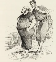 An illustration from La vie hors de chez soi (comédie de notre temps) l'hiver, le printemps, l'été, l'automne; études au crayon et à la plume (1876)