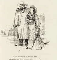 Picture 362 of 461 from La vie hors de chez soi (comédie de notre temps) l'hiver, le printemps, l'été, l'automne; études au crayon et à la plume (1876), leaf 558