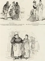 An illustration from La vie hors de chez soi (comédie de notre temps) l'hiver, le printemps, l'été, l'automne; études au crayon et à la plume (1876)