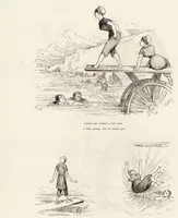 An illustration from La vie hors de chez soi (comédie de notre temps) l'hiver, le printemps, l'été, l'automne; études au crayon et à la plume (1876)