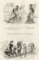 An illustration from La vie hors de chez soi (comédie de notre temps) l'hiver, le printemps, l'été, l'automne; études au crayon et à la plume (1876)