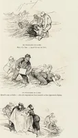 An illustration from La vie hors de chez soi (comédie de notre temps) l'hiver, le printemps, l'été, l'automne; études au crayon et à la plume (1876)