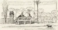 Picture 35 of 461 from La vie hors de chez soi (comédie de notre temps) l'hiver, le printemps, l'été, l'automne; études au crayon et à la plume (1876), leaf 59