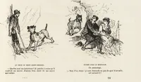An illustration from La vie hors de chez soi (comédie de notre temps) l'hiver, le printemps, l'été, l'automne; études au crayon et à la plume (1876)