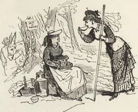 Picture 405 of 461 from La vie hors de chez soi (comédie de notre temps) l'hiver, le printemps, l'été, l'automne; études au crayon et à la plume (1876), leaf 615
