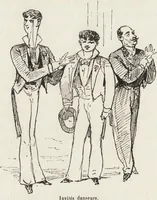 Picture 444 of 461 from La vie hors de chez soi (comédie de notre temps) l'hiver, le printemps, l'été, l'automne; études au crayon et à la plume (1876), leaf 656