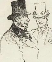 An illustration from La vie hors de chez soi (comédie de notre temps) l'hiver, le printemps, l'été, l'automne; études au crayon et à la plume (1876)