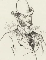 An illustration from La vie hors de chez soi (comédie de notre temps) l'hiver, le printemps, l'été, l'automne; études au crayon et à la plume (1876)