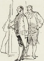 An illustration from La vie hors de chez soi (comédie de notre temps) l'hiver, le printemps, l'été, l'automne; études au crayon et à la plume (1876)