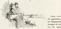 Picture 50 of 461 from La vie hors de chez soi (comédie de notre temps) l'hiver, le printemps, l'été, l'automne; études au crayon et à la plume (1876), leaf 83