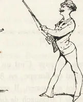 An illustration from La vie hors de chez soi (comédie de notre temps) l'hiver, le printemps, l'été, l'automne; études au crayon et à la plume (1876)