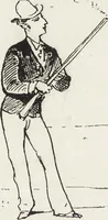 An illustration from La vie hors de chez soi (comédie de notre temps) l'hiver, le printemps, l'été, l'automne; études au crayon et à la plume (1876)