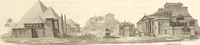 An illustration from L'architettura antica descritta e dimostrata coi monumenti ... : opera divisa in tre sezioni risguardanti la storia, la teorica, e le pratiche dell' architettura egiziana, greca e romana (1830)