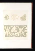 An illustration from Catacombes de Rome : architecture, peintures murales, lampes, vases, pierres précieuses gravées, instruments, objets divers, fragments de vases en verre doré, inscriptions, figures et symboles gravés sur pierre (1851)