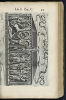 An illustration from Roma svbterranea novissima : in qva post Antonivm Bosivm antesignanvm, Io. Severanvm congreg. oratorii presbytervm, et celebres alios scriptores : antiqva Christianorvm et praecipue martyrun cœmeteria, titvli, monimenta, epitaphia, inscriptiones ac nobiliora sanctorvm sepvlchra, sex libris distincta illustrantvr et qvamplvrimae res ecclesiasticae iconibvs graphice describuntur, ac multiplici tum sacra, tum profana eruditione declarantur : cum duplici indice, capitum & rerum locupletissimo : opera et stvdio (1651)