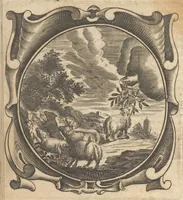 An illustration from Lux evangelica sub velum sacrorum emblematum recondita in anni dominicas selecta historia & morali doctrina variè adumbrata (1655)