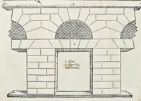 Picture 4 of 36 from Reigles generales de l'architecture, sur les cincq manieres d'edifices : ascauoir, thuscane, doricq̄, ioniq̄, corinthe, & cōposite, auec les exemples danticquitez, selon la doctrine de Vitruue (1542), leaf 17