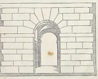 Picture 5 of 36 from Reigles generales de l'architecture, sur les cincq manieres d'edifices : ascauoir, thuscane, doricq̄, ioniq̄, corinthe, & cōposite, auec les exemples danticquitez, selon la doctrine de Vitruue (1542), leaf 18