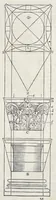 An illustration from Reigles generales de l'architecture, sur les cincq manieres d'edifices : ascauoir, thuscane, doricq̄, ioniq̄, corinthe, & cōposite, auec les exemples danticquitez, selon la doctrine de Vitruue (1542)