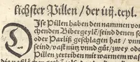 Picture 6 of 8 from Der drit Theyl der kleynen teütschen Apoteck, oder, Confectbüchlins von rechtem vnnd nutzlichem Gebrauch ordenlicher Vermischung vnd zů bereyttung aller Laxatiuen purgierender oder treibender Artzney, eynfacher, gemeyner vnuermischter, auch vermischter Stuck, mancherley Compositzen von Latwergen, Täflin, Getränck, Puluer, Clyster, Stůlzäpflin, Pillen vnd dergleichen den Leib zůreynigen vnd purgieren ... sampt notwendiger Erklärung jr Natur, Krafft vnd Würckung, auch wie solche auff das best erwölet warhafftig erkennet, vnd rechtgeschaffen bereyttet werden sollen für mancherley Kranckheyt menschlichs Leibs (1552), leaf 318