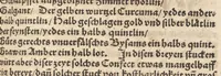 An illustration from Der erste [-ander] Theyl der kleynen teütschen Apoteck, Confect oder Latwergen Büchlins : darin[n] begriffen warhafftige, künstliche, gerechte Vnderweysung vn[nd] Anzeygung aller Latwergen, Confect, Conseruen, Einbeytzungen vnnd Einmachungen von macherley Früchten, Blůmen, Kreüttern vn[nd] Wurtzeln, sampt andern künstlichen vnd anmütigen Stucken, wie solche inn den Apotecken gemacht vnd inn grossem Werdt gehalten vnd verkaufft werden ... auch nützliche Erklärung der Natur, Krafft vnnd Würckung diser Stuck, warzů ein jedes nutzlich gebraucht werden mög zeitlichs Leben zůerhalten vnd schwäre Kranckheyt zůuertreiben (1559)