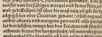 An illustration from Der erste [-ander] Theyl der kleynen teütschen Apoteck, Confect oder Latwergen Büchlins : darin[n] begriffen warhafftige, künstliche, gerechte Vnderweysung vn[nd] Anzeygung aller Latwergen, Confect, Conseruen, Einbeytzungen vnnd Einmachungen von macherley Früchten, Blůmen, Kreüttern vn[nd] Wurtzeln, sampt andern künstlichen vnd anmütigen Stucken, wie solche inn den Apotecken gemacht vnd inn grossem Werdt gehalten vnd verkaufft werden ... auch nützliche Erklärung der Natur, Krafft vnnd Würckung diser Stuck, warzů ein jedes nutzlich gebraucht werden mög zeitlichs Leben zůerhalten vnd schwäre Kranckheyt zůuertreiben (1559)