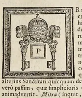 Picture 5 of 23 from Numismata pontificum Romanorum quae a tempore Martini V. usque ad annum M. DC. XCIX vel authoritate publica, vel privato genio in lucem prodiere (1699), leaf 116