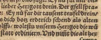 An illustration from Die Gartengesellschafft : das ander Theil dess Rollwagens : darinn mancherley frölich Gsprech, Schimpfreden, Speywerck vnnd sonst kurtzweilige Schwenck vnnd Bossen, von Historien vnnd Fabeln zů finden : in Gärten, Zechen vnnd auff dem Feld, sehr lustig zů lesen ; jetzt widerumb von newem mit Fleiss vbersehen, gemehrt, vnd mit schönen Figuren geziert, sampt einem ordenlichen Register (1565)