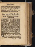 An illustration from Die Gartengesellschafft : das ander Theil dess Rollwagens : darinn mancherley frölich Gsprech, Schimpfreden, Speywerck vnnd sonst kurtzweilige Schwenck vnnd Bossen, von Historien vnnd Fabeln zů finden : in Gärten, Zechen vnnd auff dem Feld, sehr lustig zů lesen ; jetzt widerumb von newem mit Fleiss vbersehen, gemehrt, vnd mit schönen Figuren geziert, sampt einem ordenlichen Register (1565)