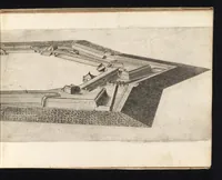Picture 4 of 26 from Prospettiva di fortificationi dell'ingegnere et capitano Girolamo Portigiani Fioren[tin]o : nella quale rimirando ciascheduno professore esperto dell'arte della militia, potrà in un subito come in uno specchio uedere tutto qucllo quasi, che altroue alla lunga & del fabricare & del difendere & dell'espugnar fortezze, letto, ò in ca[m]pagna, in fatto praticato hauessi .. (1648), leaf 26